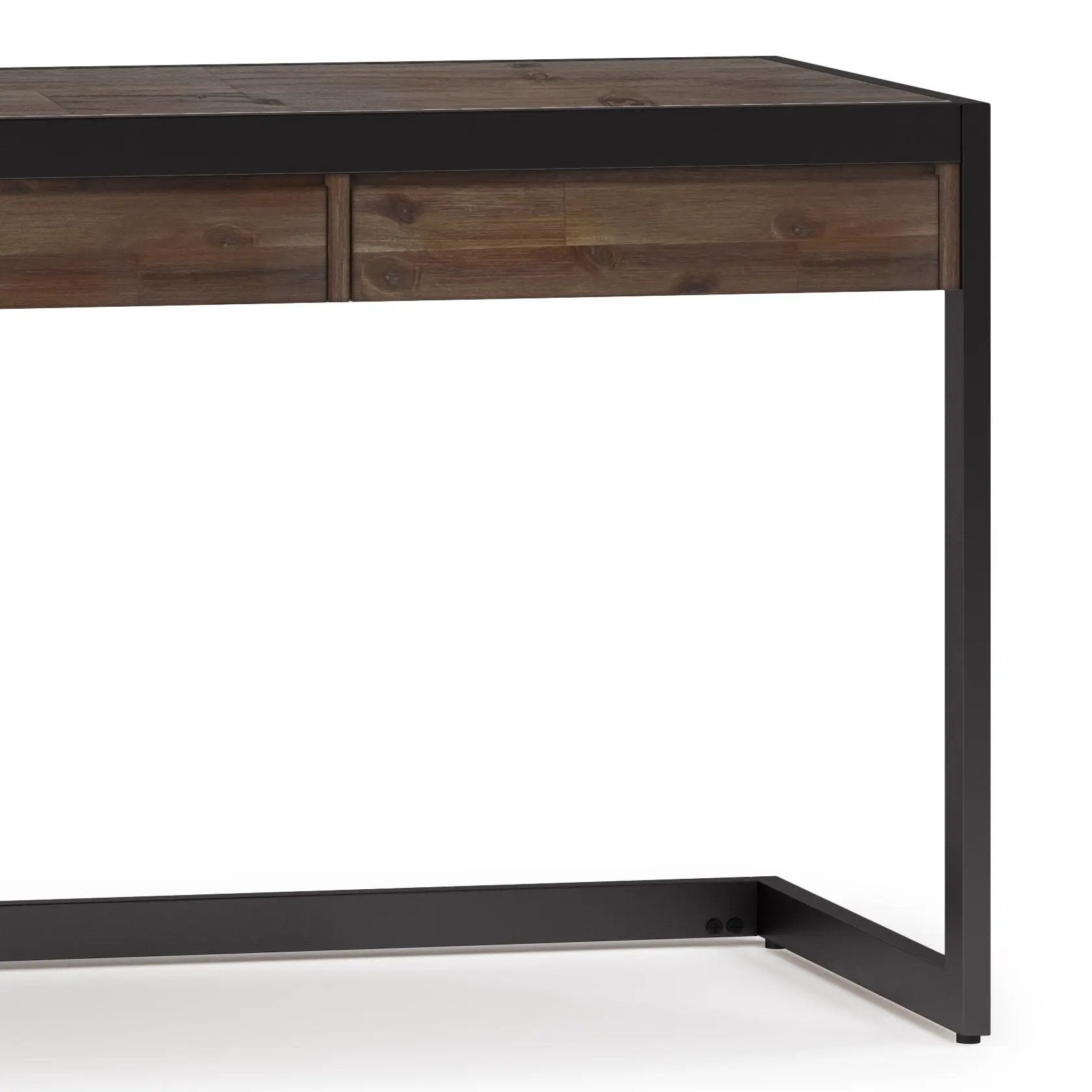Erina - Large Desk - Rustic Natural Aged Brown by HouseOfZazla