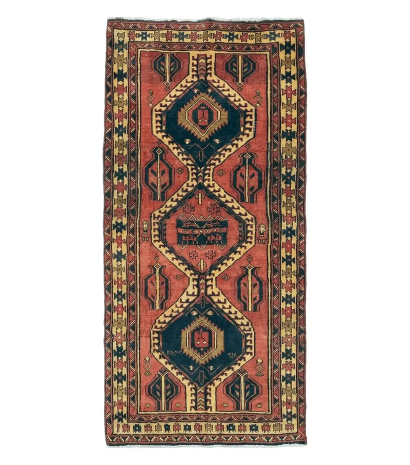 3' 4"X 7' Antique Handmade Turkish Wool Rug Organic #101 by Jewel Rugs