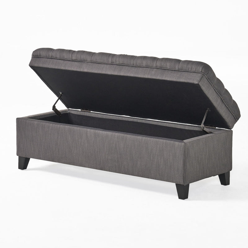 Juliana Storage Ottoman With Birch Legs by HouseOfZazla