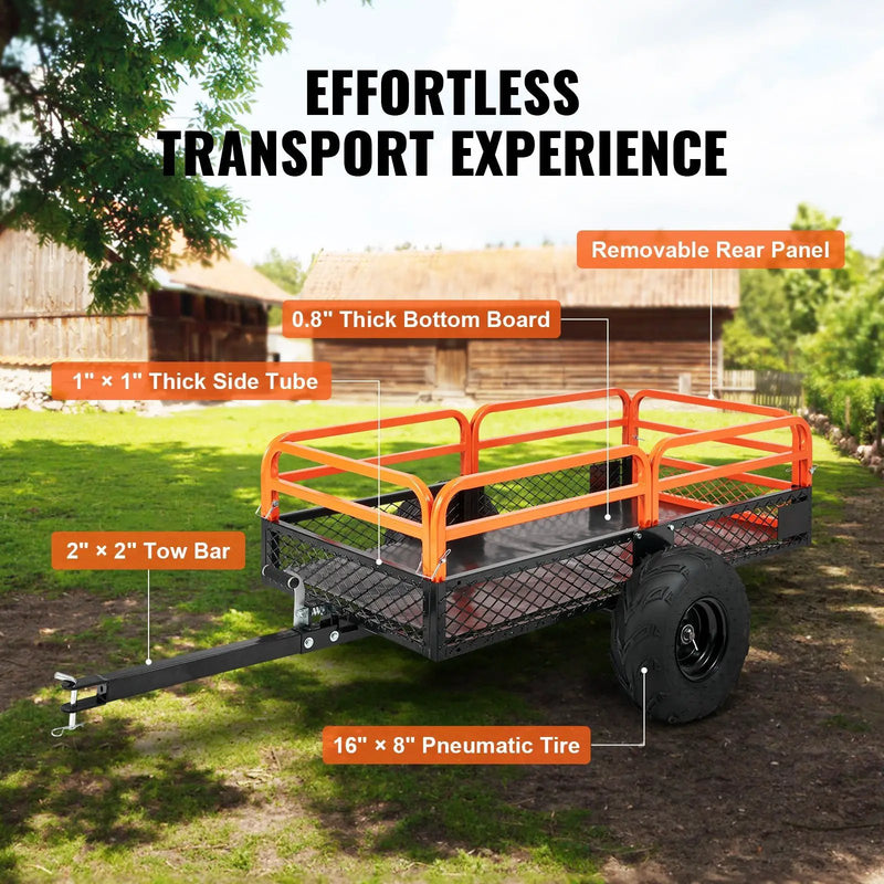 Heavy Duty Steel ATV Dump Trailer by HouseOfZazla