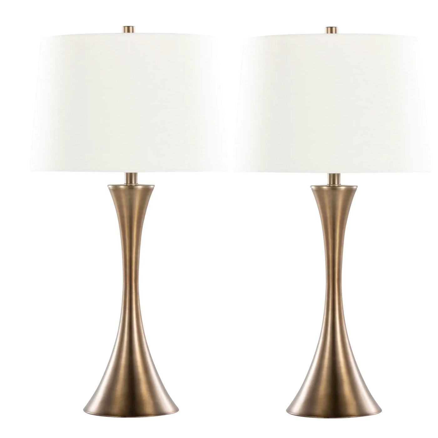 Lenuxe - Contemporary Elegant Table Lamp (Set of 2) by HouseOfZazla