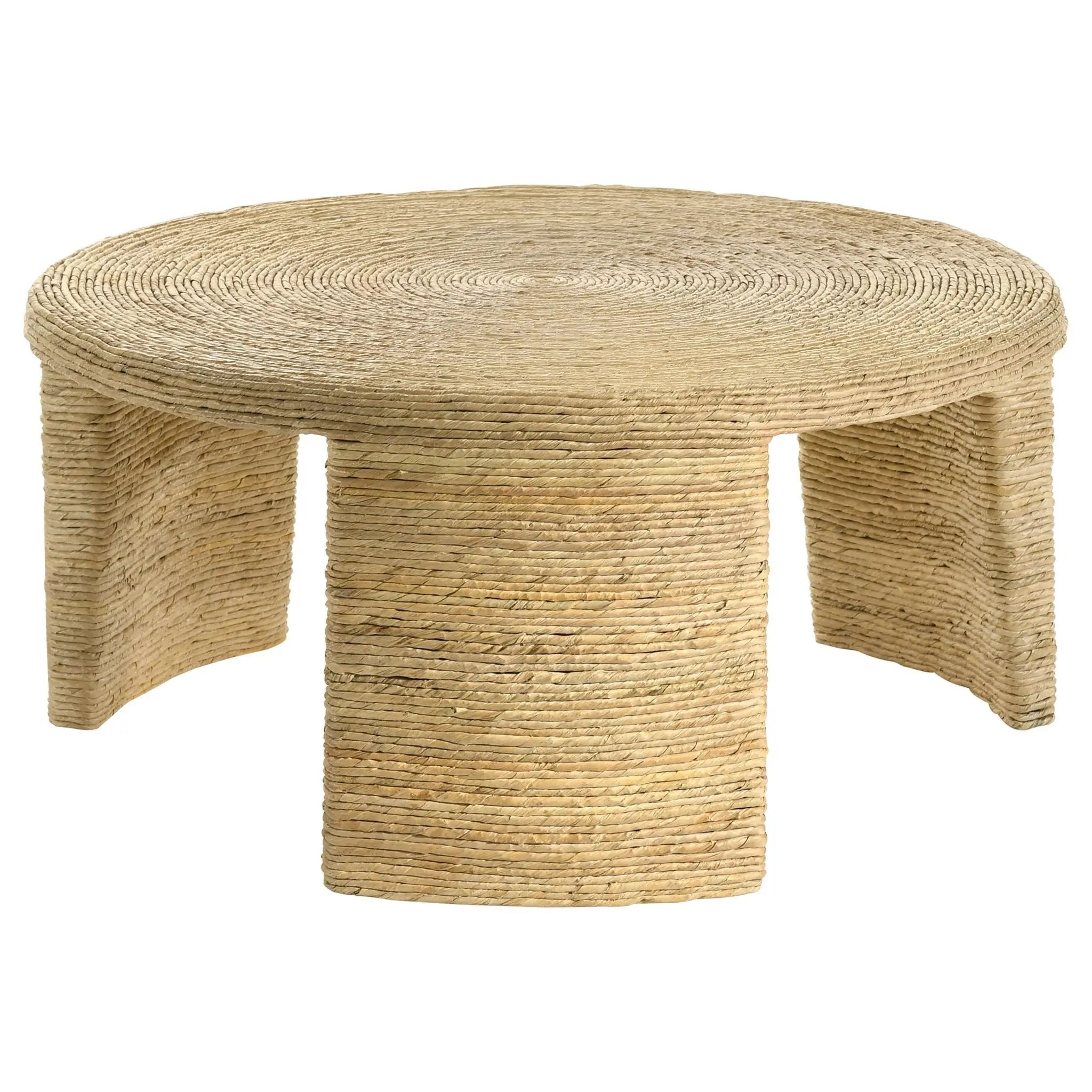 Artina 3-piece Rattan Coffee and End Table Set Natural by Unique Piece Furniture