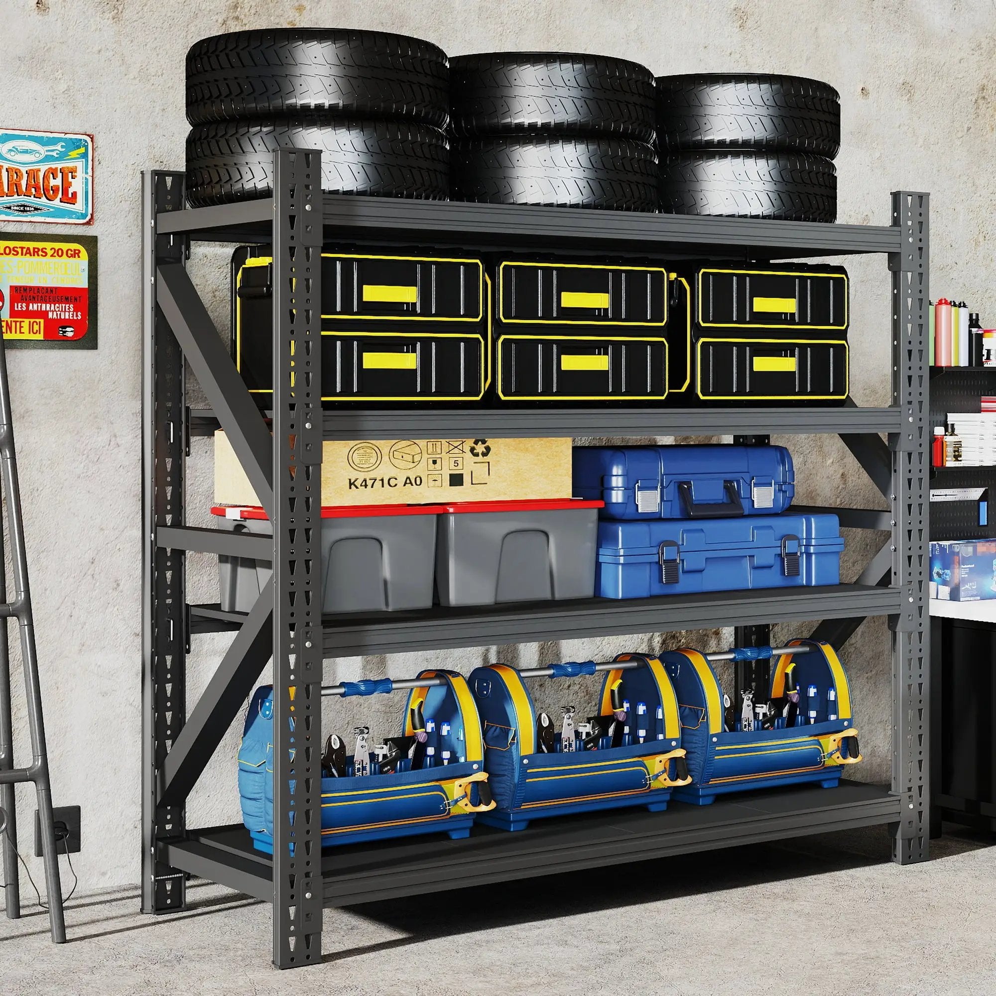 5000 lbs Heavy Duty Garage Shelving Unit by HouseOfZazla