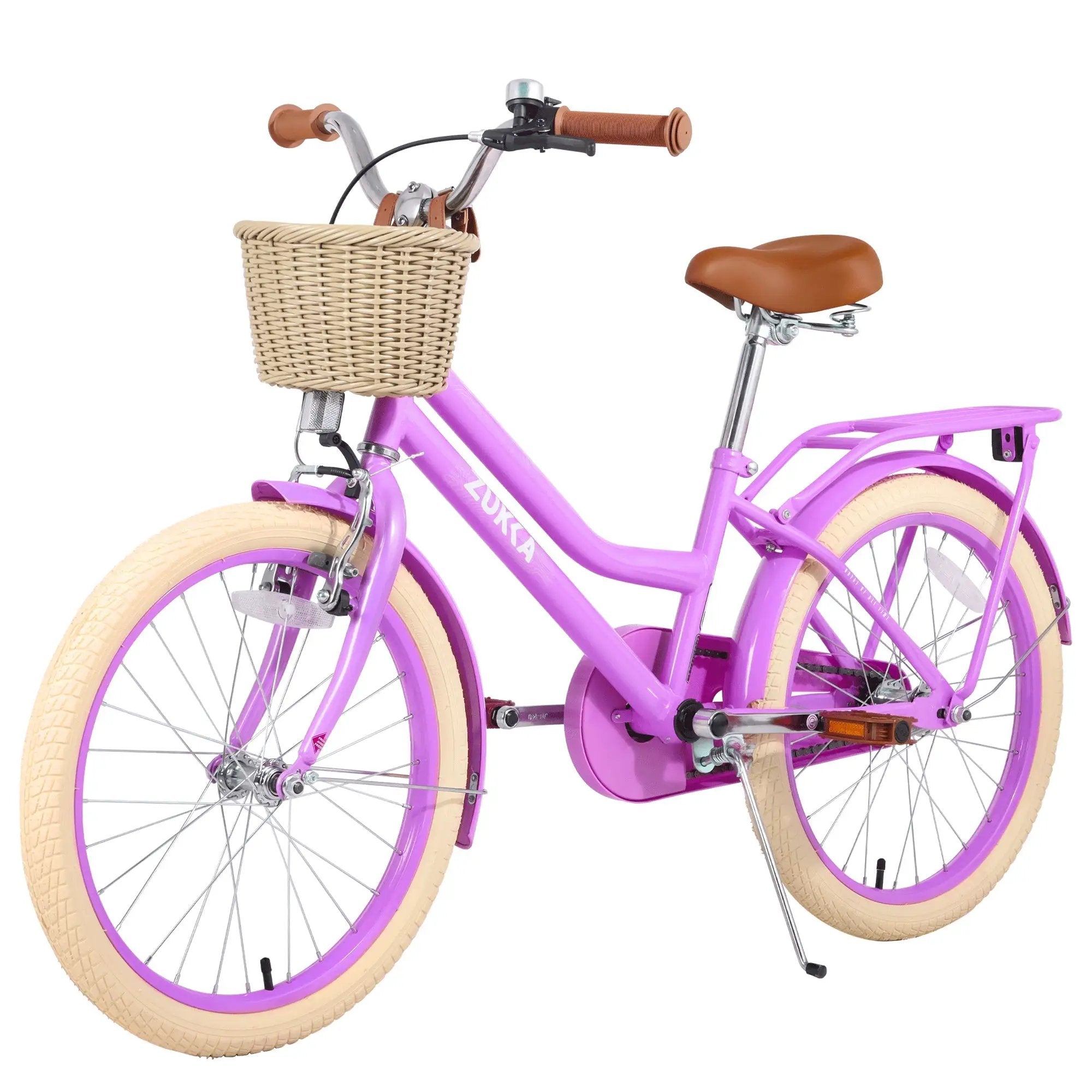 Girls Bike with Basket for Ages 7-10 Years - 20 Inch Wheels by HouseOfZazla