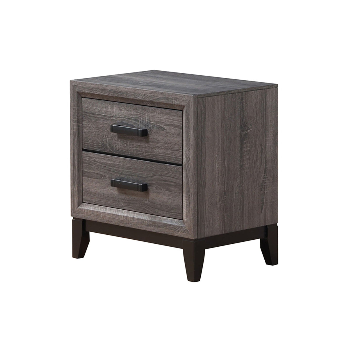 Mirage Nightstand with Two Drawers - Dark Gray or White, photo 8 of 9