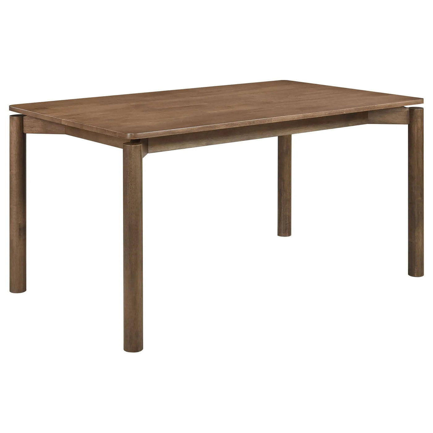 Svenstra - Rectangular Dining Table Set With Armless Side Chairs, Wood, Natural Walnut, 59 X 35.5 X 30 Inches by HouseOfZazla