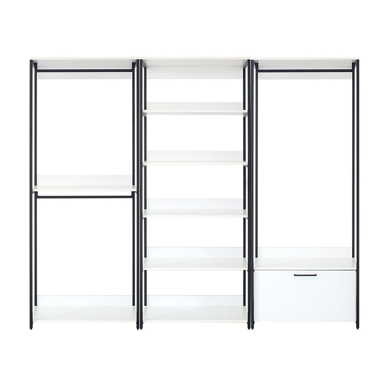 Fiona - Freestanding Walk-In Closet System - White - Wood by HouseOfZazla