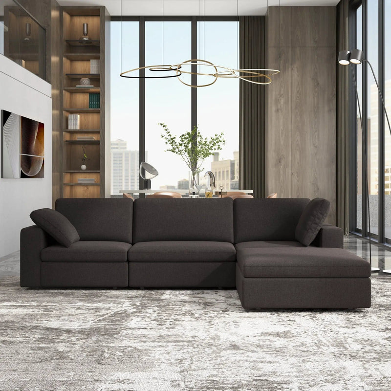 Cecilia - Modular Corner Sectional Modern Sofa by HouseOfZazla