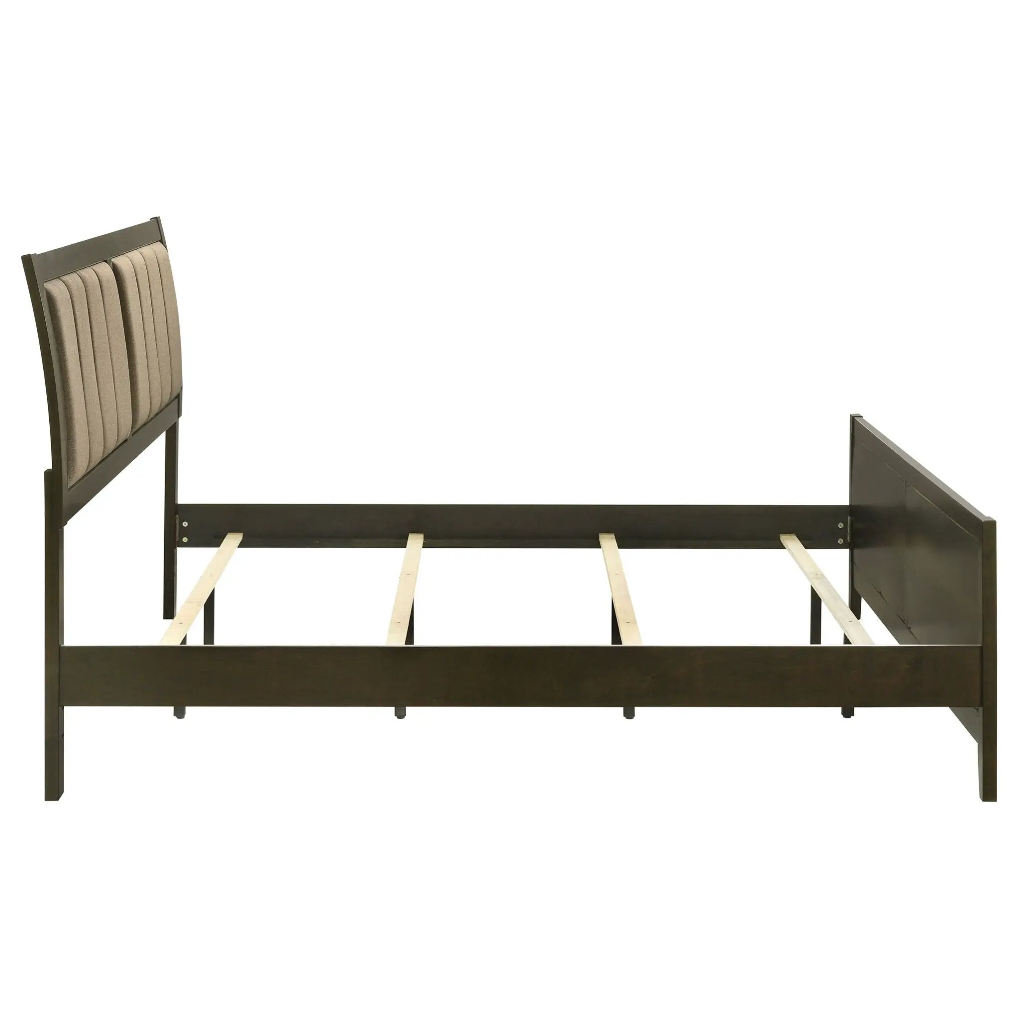 Wilkes 51-inch Upholstered Eastern King Bed Dark Cocoa by Unique Piece Furniture