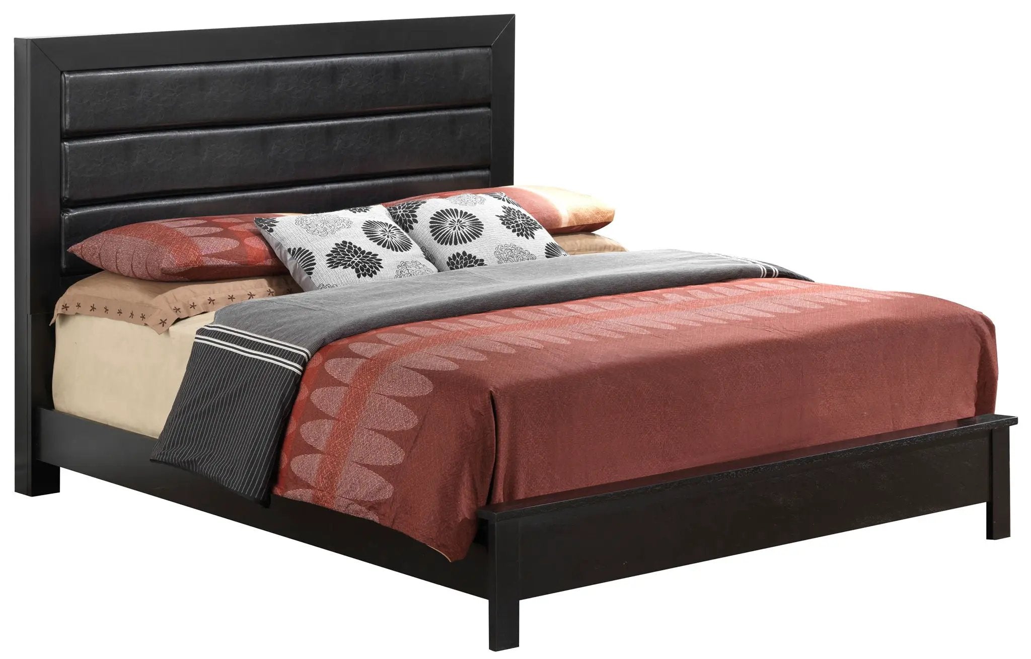 Transitional Modern Design Bed by Unique Piece Furniture