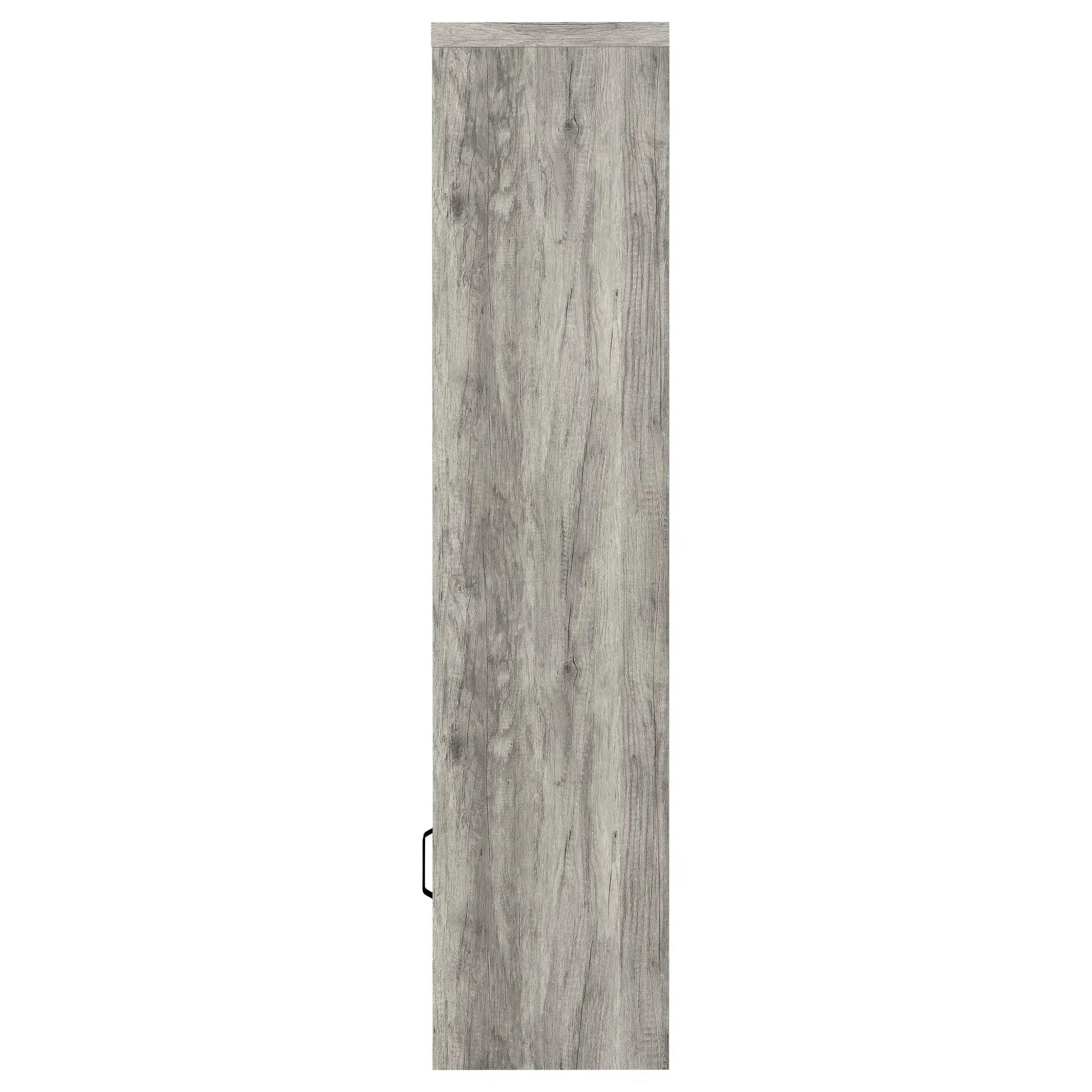 Burke 4-shelf Engineered Wood Media Tower Grey Driftwood by Unique Piece Furniture
