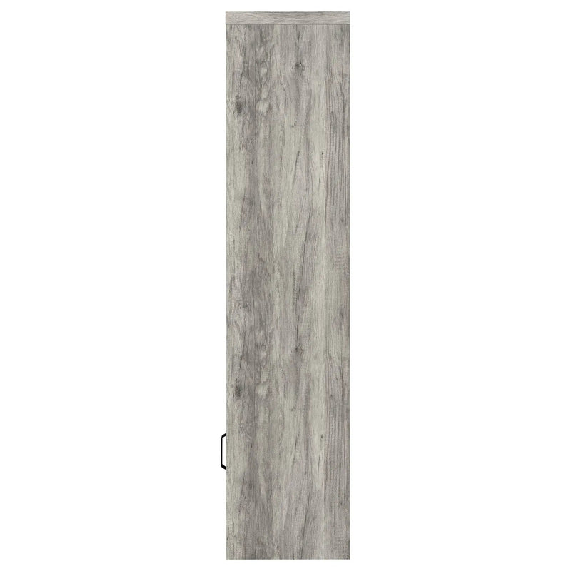 Burke 4-shelf Engineered Wood Media Tower Grey Driftwood by Unique Piece Furniture