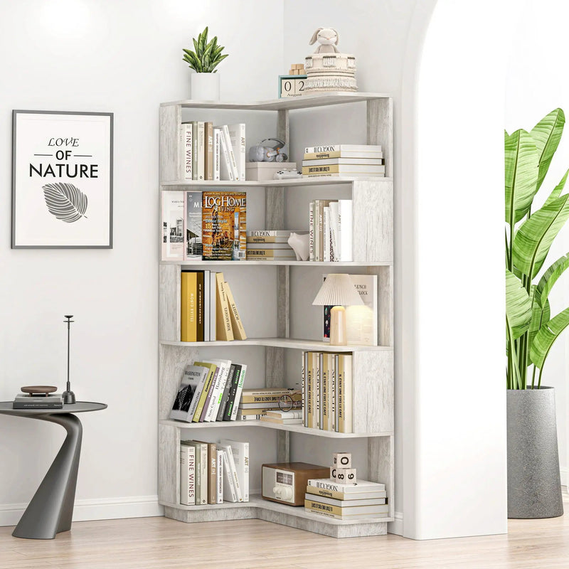 L-Shaped Corner Bookshelf by HouseOfZazla