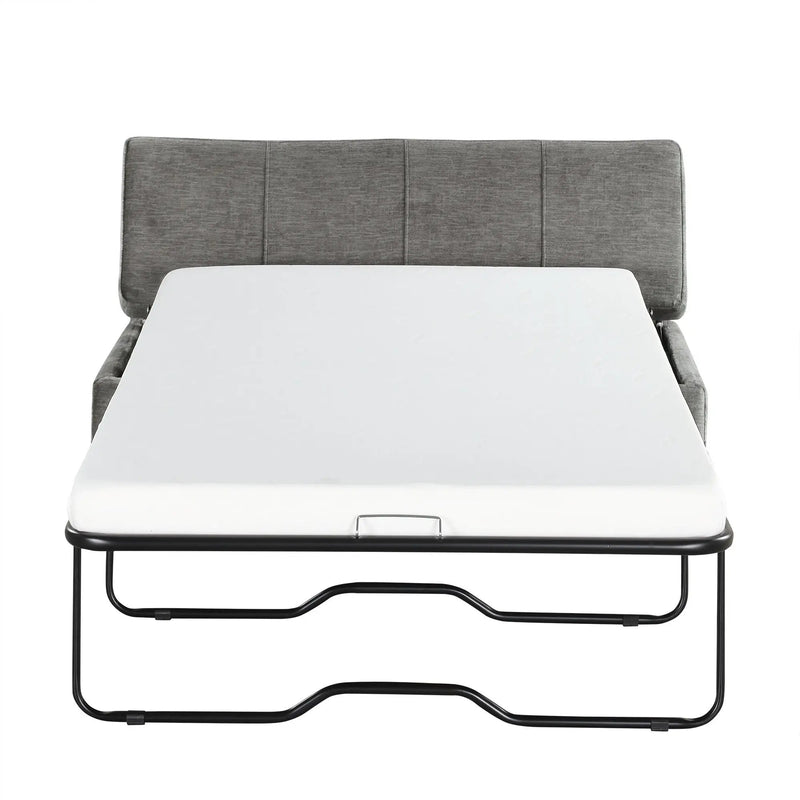 Twin Size Folding Ottoman Sleeper Bed With Mattress Convertible Guest Bed by HouseOfZazla