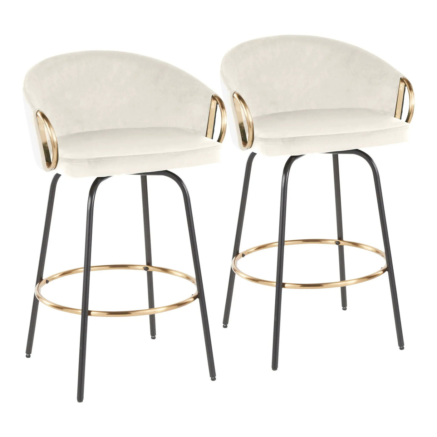 Claire - Contemporary / Glam Counter Stool (Set of 2) by HouseOfZazla