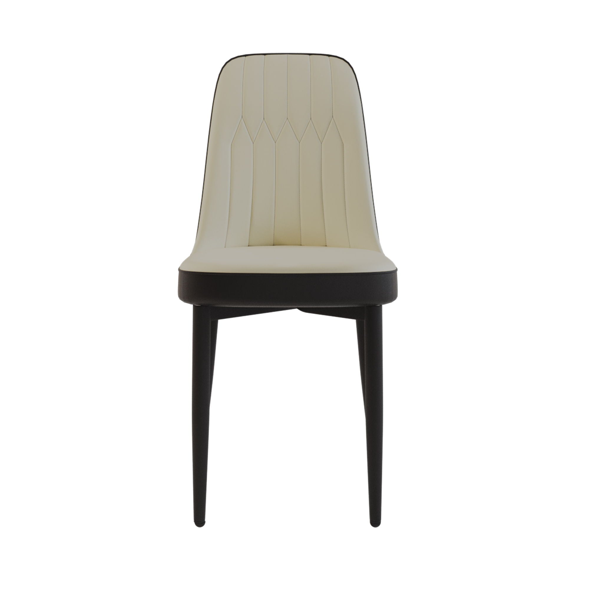 Modern Dining Chair With Cushions And Metal Legs by Unique Piece Furniture
