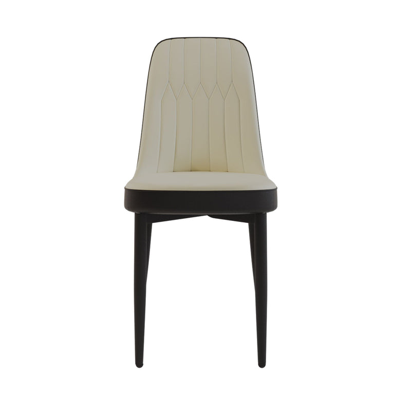 Modern Dining Chair With Cushions And Metal Legs by Unique Piece Furniture
