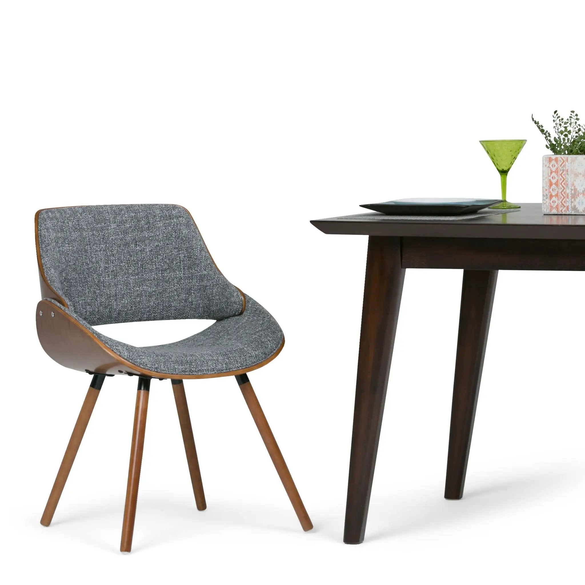 Malden - Bentwood Upholstered Dining Chair With Wood Back by Unique Piece Furniture