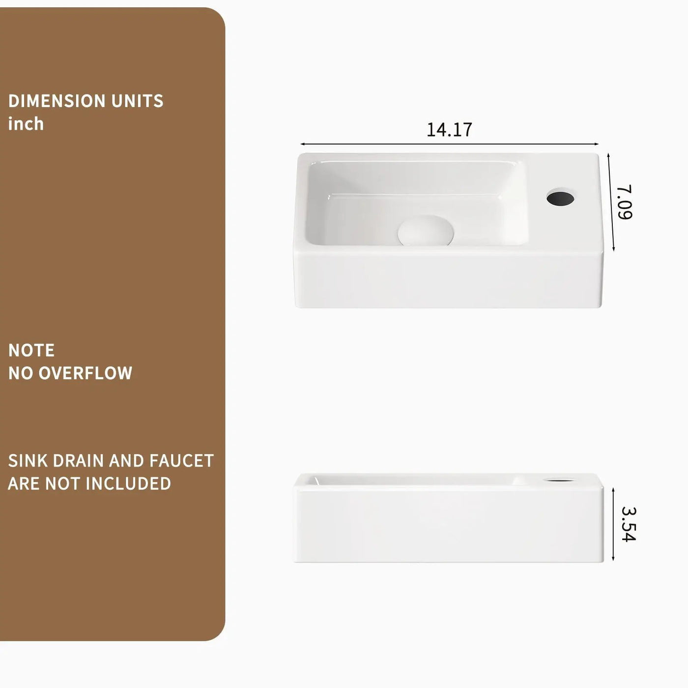 Wall Mounted Bathroom Sink With Faucet And Drain by HouseOfZazla