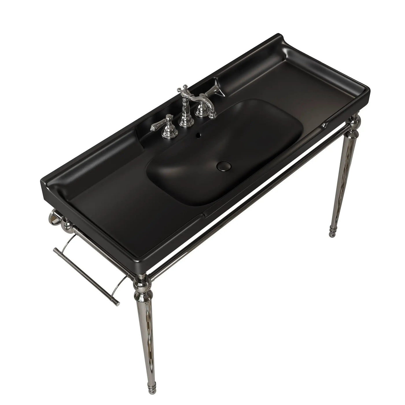 VICI 48" Bathroom Ceramic Basin with 3 Pre-Drilled Holes by HouseOfZazla
