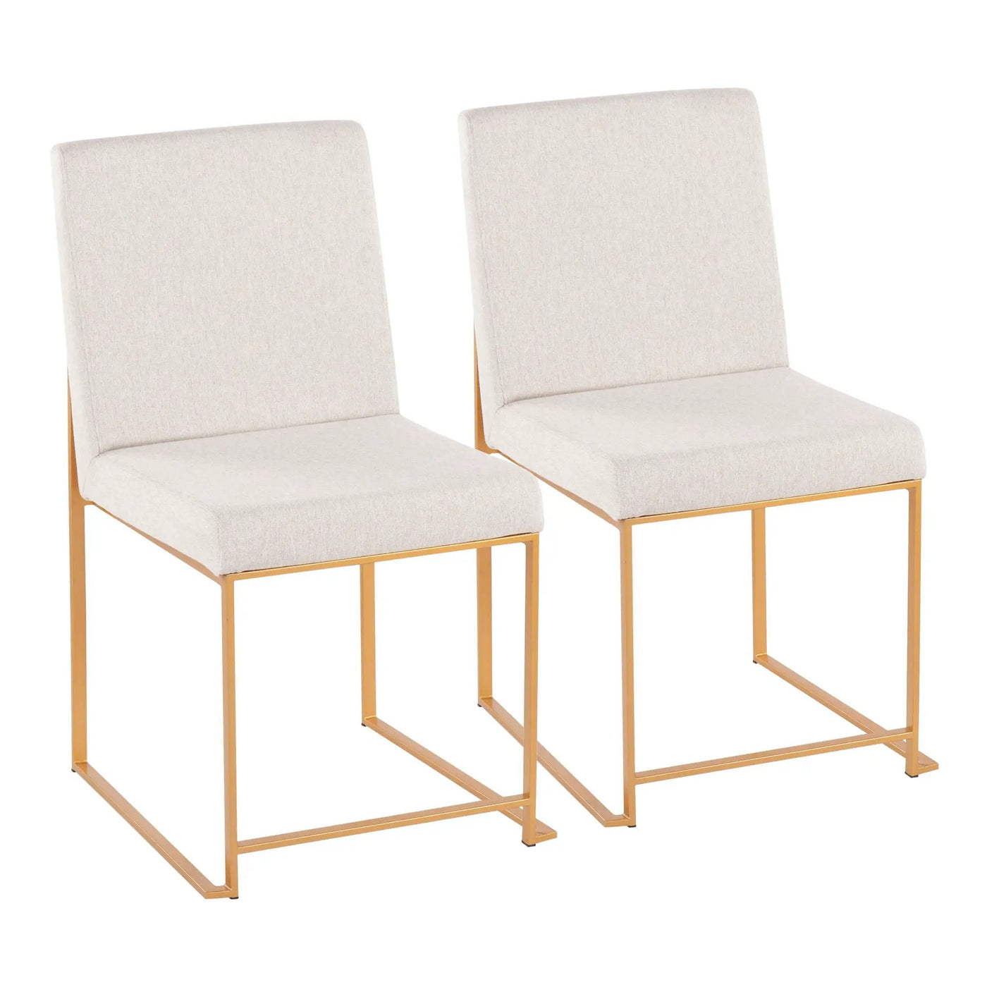 Fuji - Contemporary Stylish Frame, High Back Dining Chair (Set of 2) by HouseOfZazla