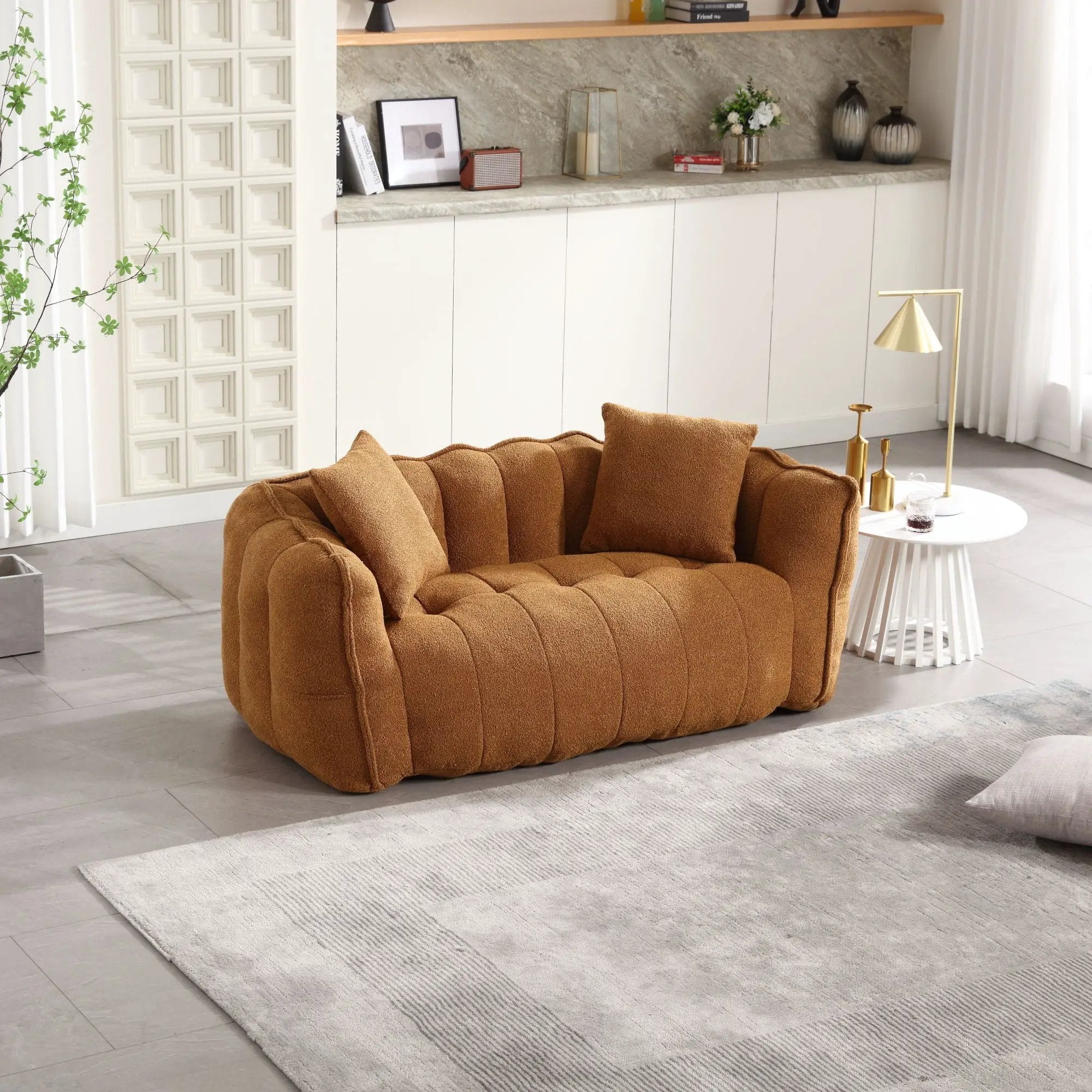Cozy Beanbag Chair With High Resilience Foam Core For 2 by HouseOfZazla