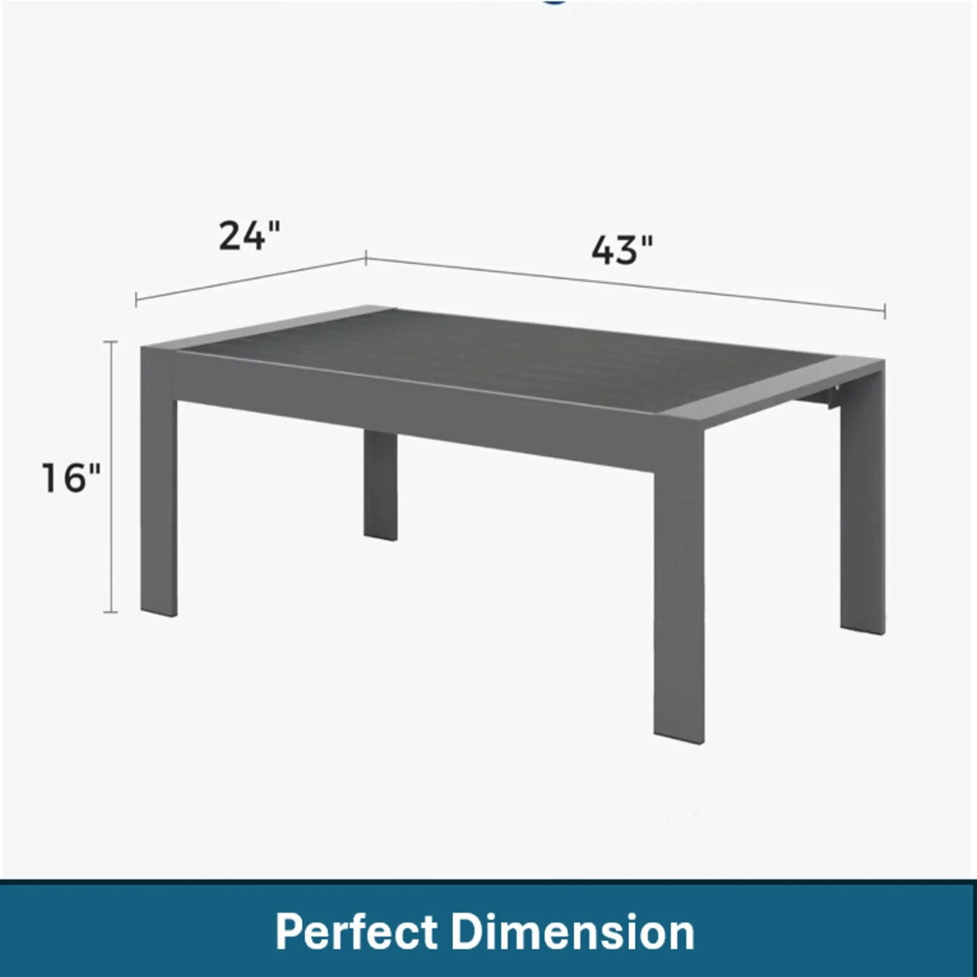 Modern Rectangle Outdoor Coffee Table by HouseOfZazla