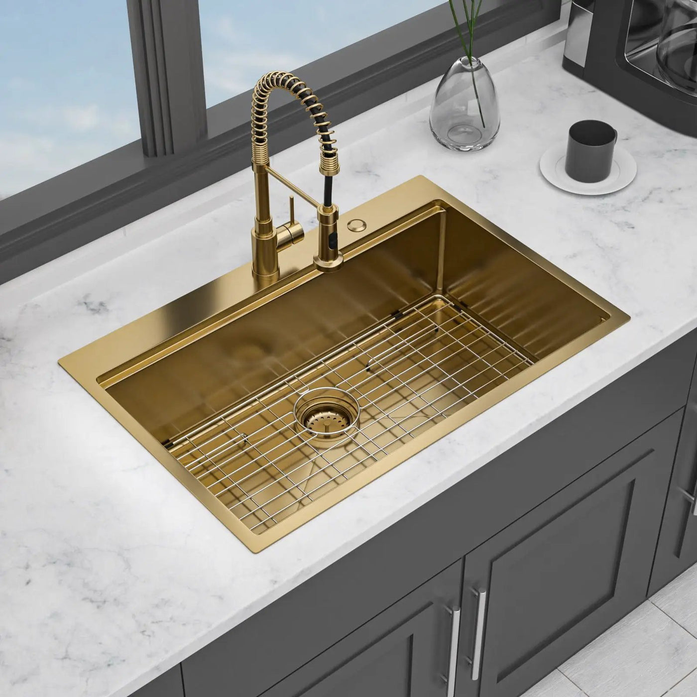 Drop In Kitchen Sink Stainless Steel 16 Gauge by HouseOfZazla