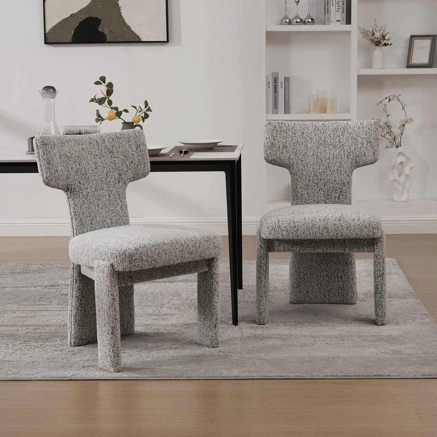 Armless Curved Back Accent Chairs by HouseOfZazla