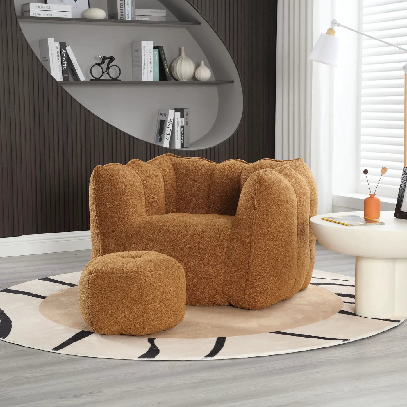 Soft Bean Bag Chair With High Resilient Foam by Unique Piece Furniture