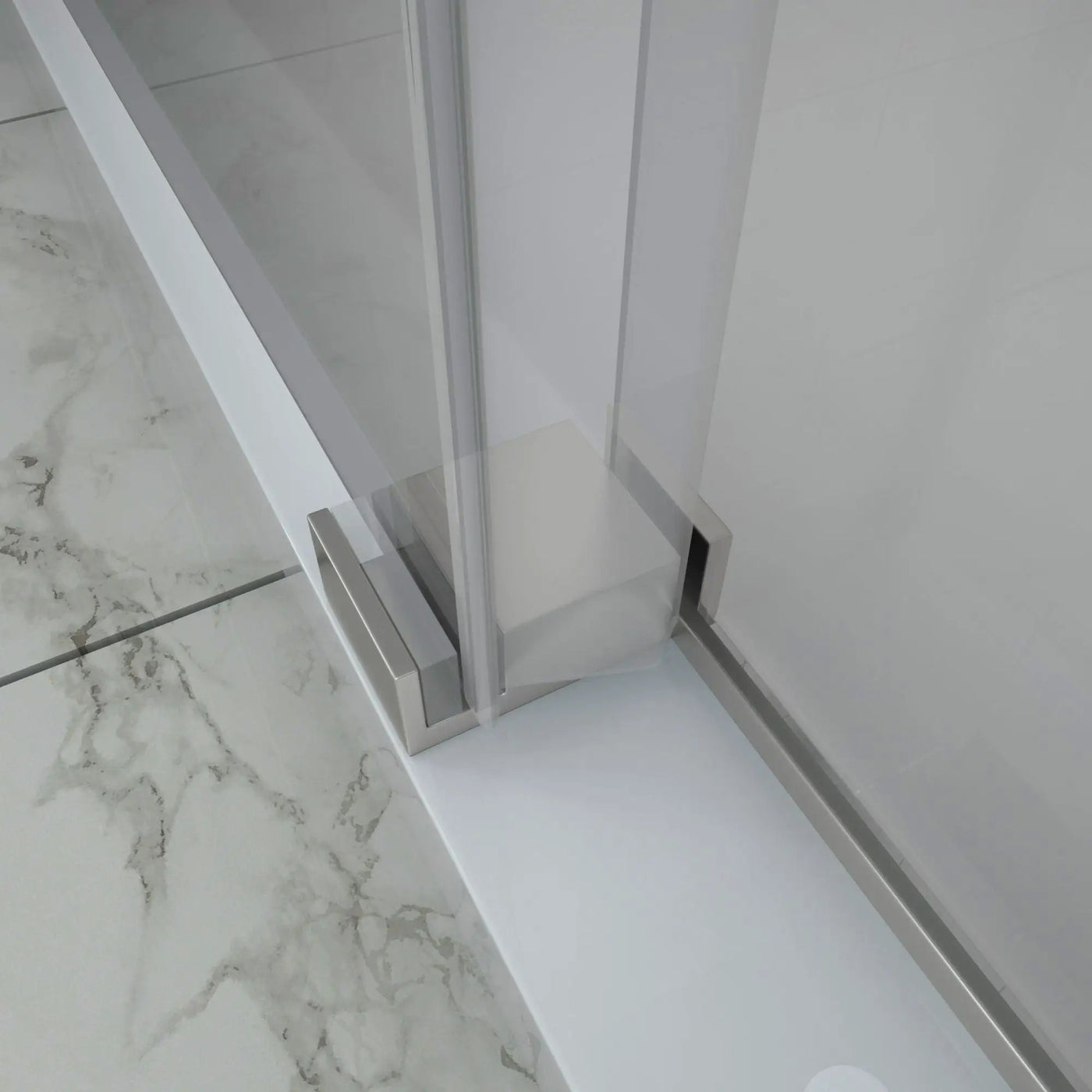 Single Sliding Bypass Shower Door Enclosure With Tempered Glass by HouseOfZazla