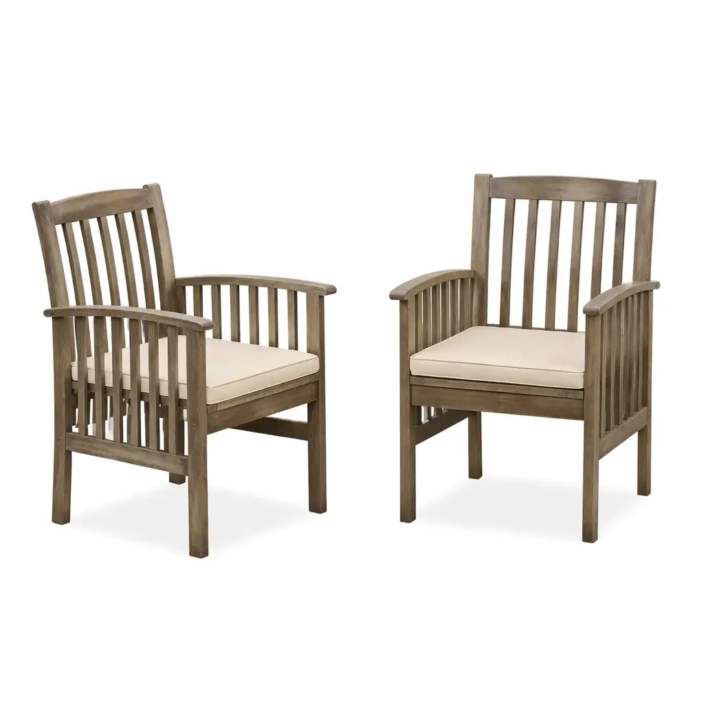 7 Pieces Acacia Wood Outdoor Dining Set by HouseOfZazla
