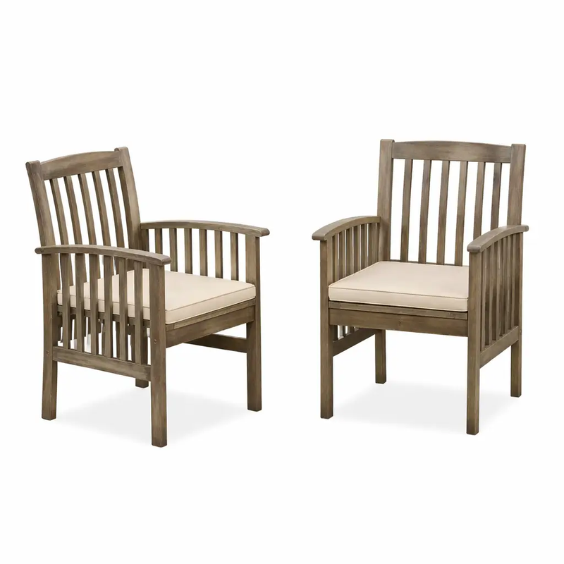 7 Pieces Acacia Wood Outdoor Dining Set by HouseOfZazla
