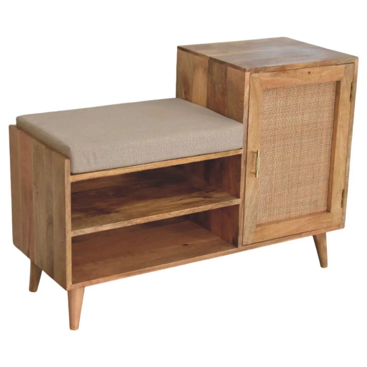 Larissa - 2 Slot Bench Unit - Beige by HouseOfZazla