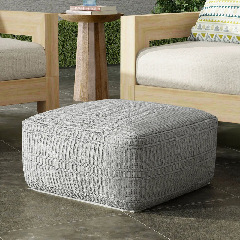 Safford - Square Outdoor / Indoor Pouf by HouseOfZazla