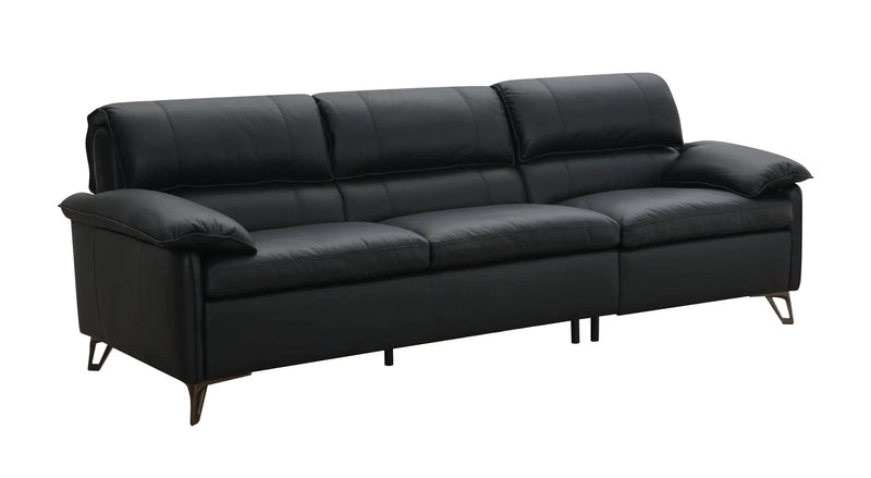 Eilene - Top Grain Leather Sofa - Black by Unique Piece Furniture