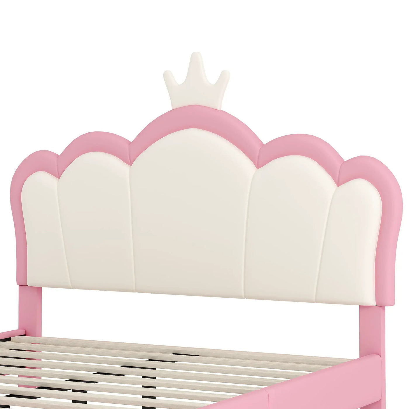 Upholstered Princess Platform Bed With Crown Headboard by HouseOfZazla