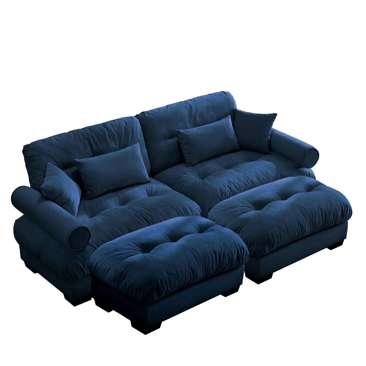Super Comfort Oversized Modular Sectional Sofa With Movable Ottoman by HouseOfZazla