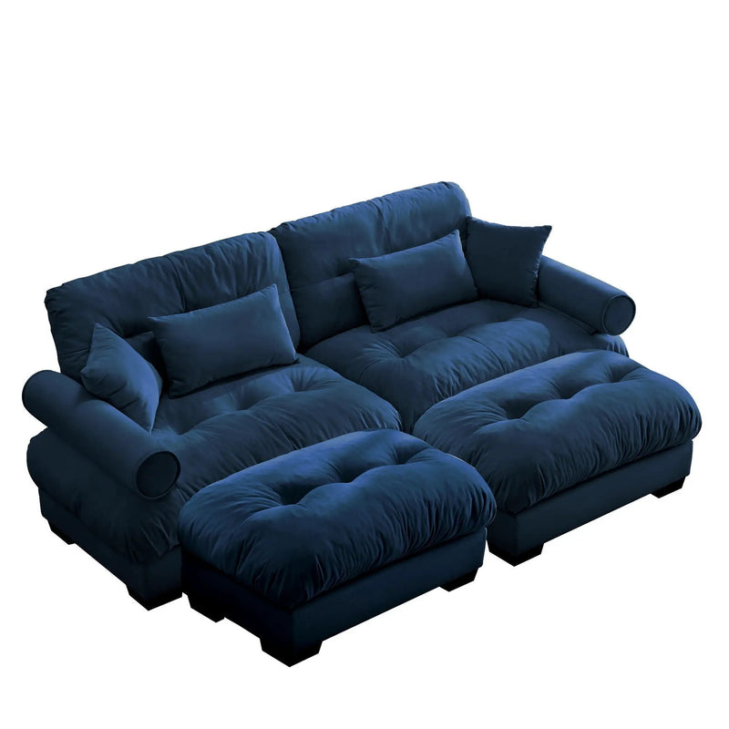 Super Comfort Oversized Modular Sectional Sofa With Movable Ottoman by HouseOfZazla