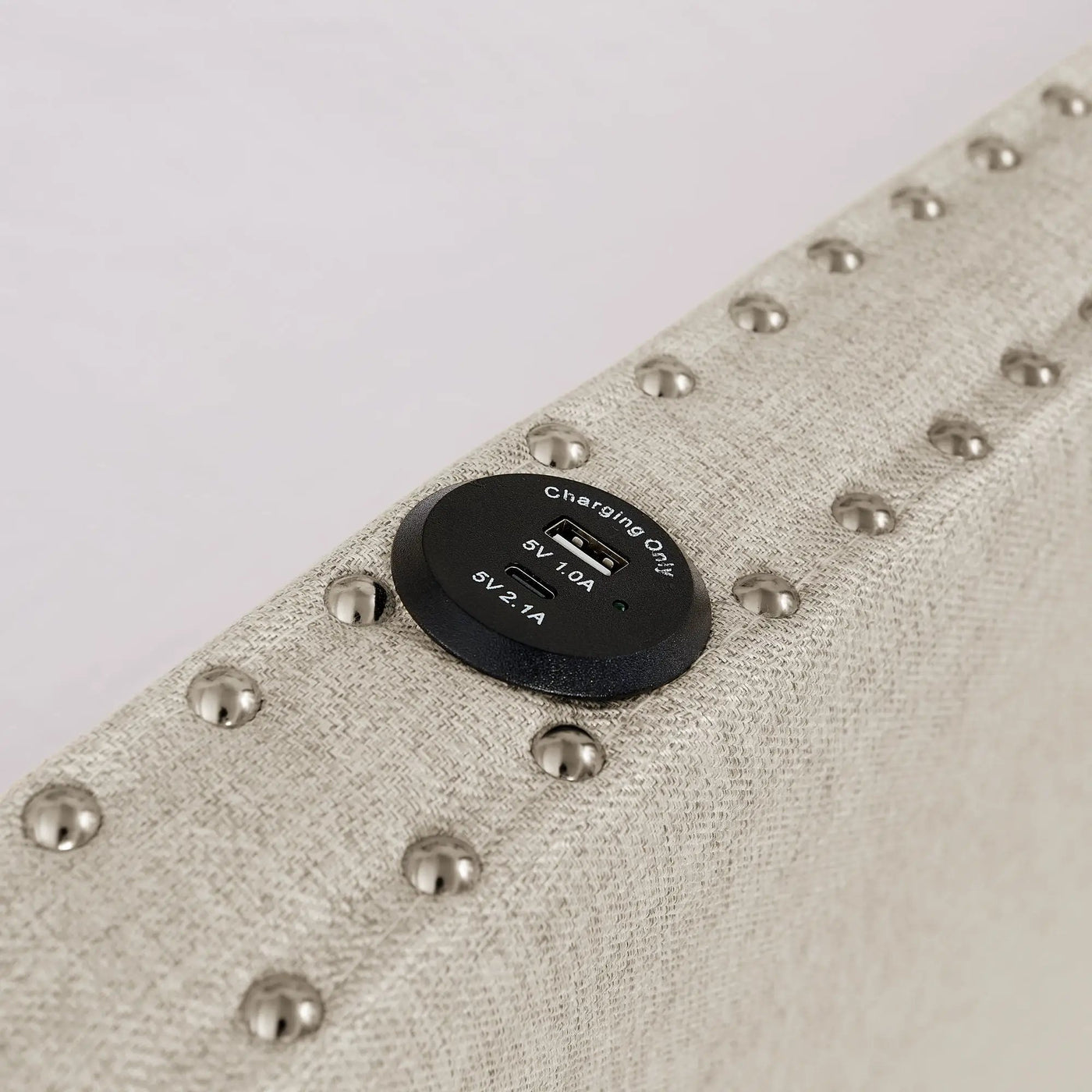 Upholstered Daybed With USB Charging & Pull Out Bed by HouseOfZazla