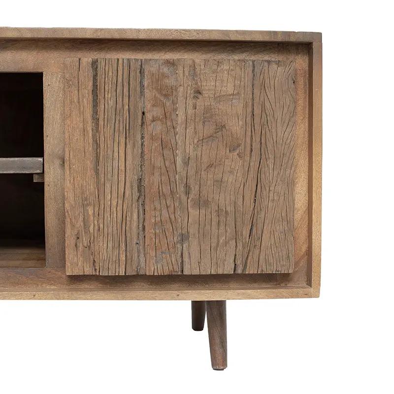 55x16x22.5" TV Cabinet With Recycled Wood 2 Door by HouseOfZazla