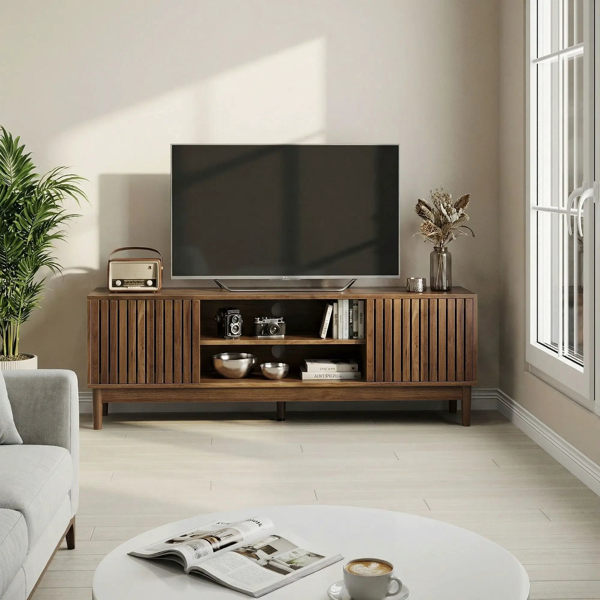 TV Stand With Storage by HouseOfZazla