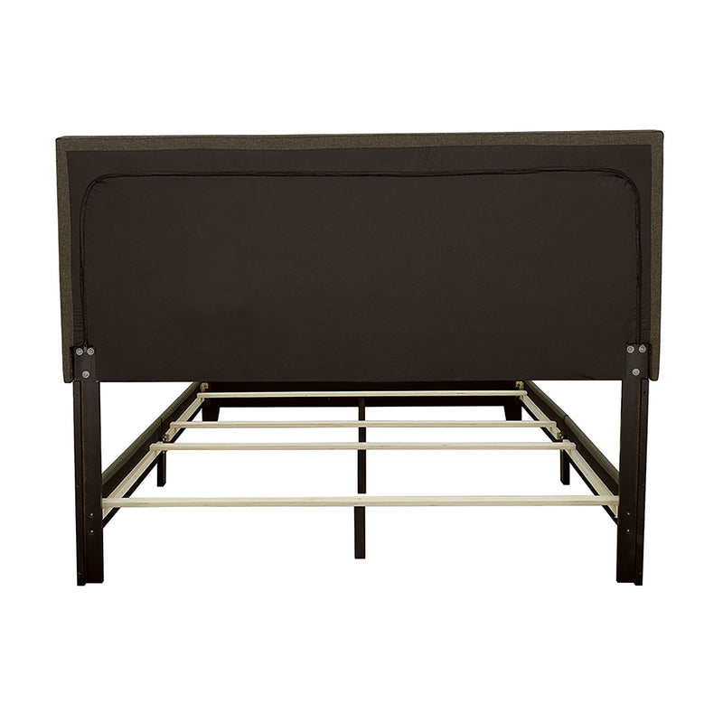 Queen Bed With Nailhead Trim - Charcoal by HouseOfZazla