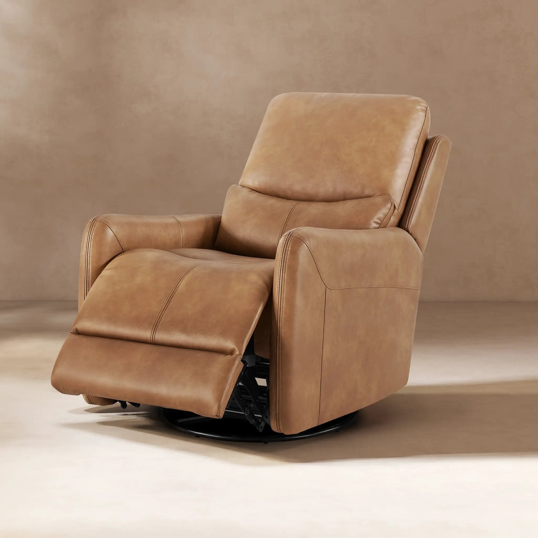 Dublin 30" Swivel Power Recliner Arm Chair Saddle by HouseOfZazla