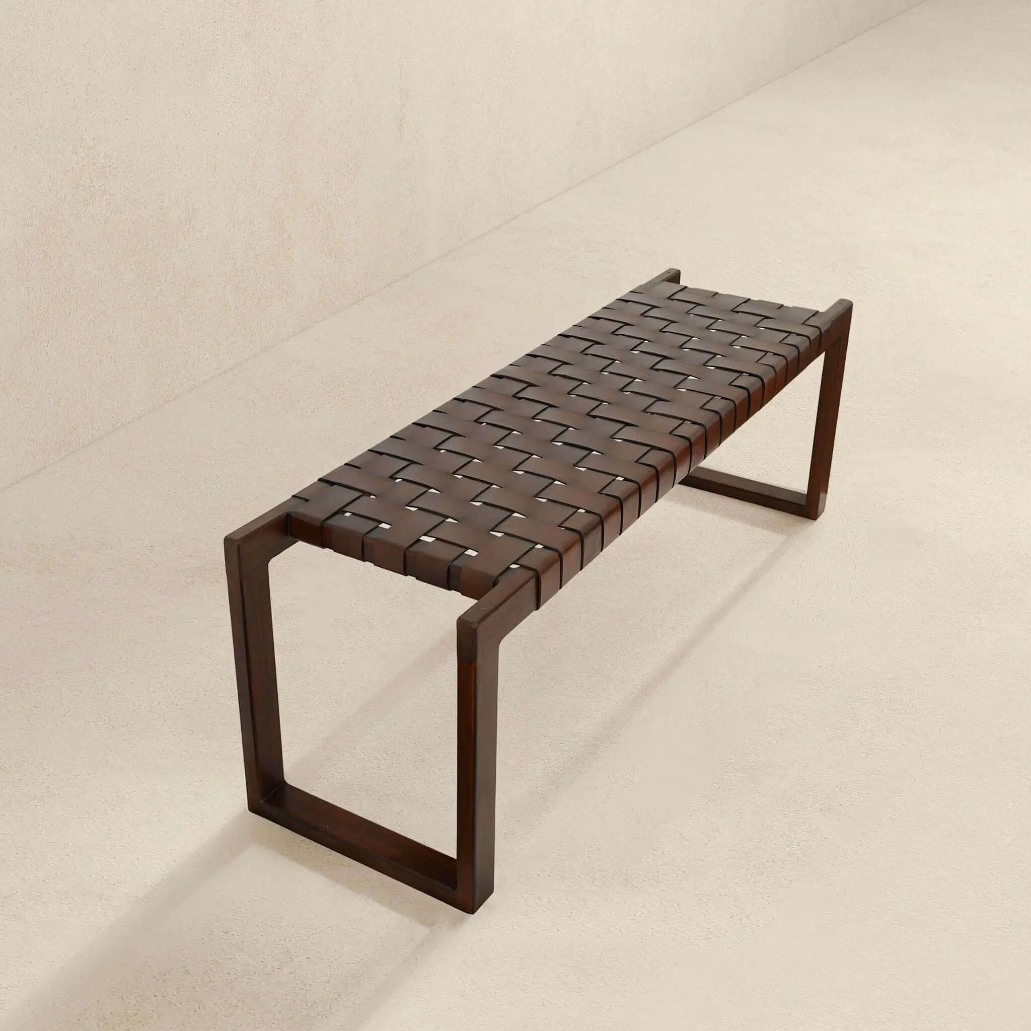 Christina - Bench - Cognac / Dark Brown / Tan by Unique Piece Furniture