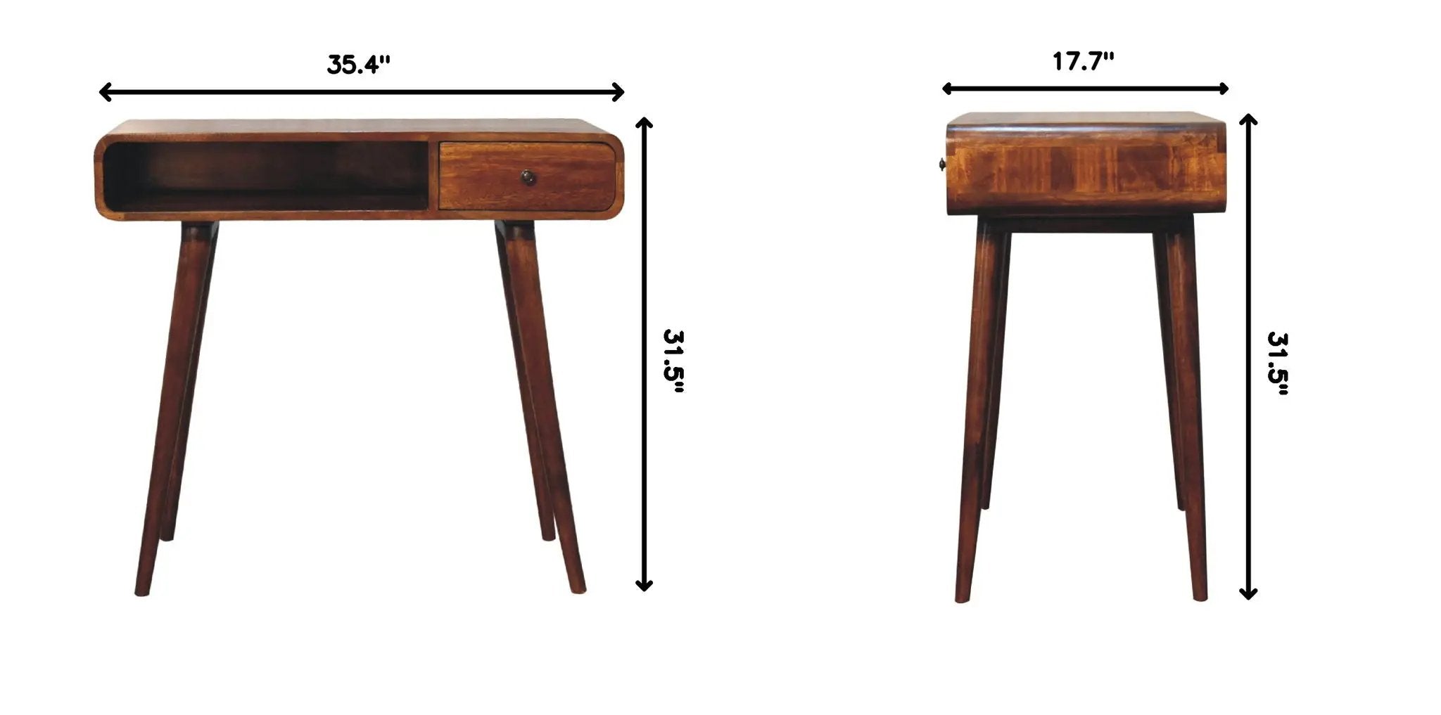 Curved Writing Desk by HouseOfZazla