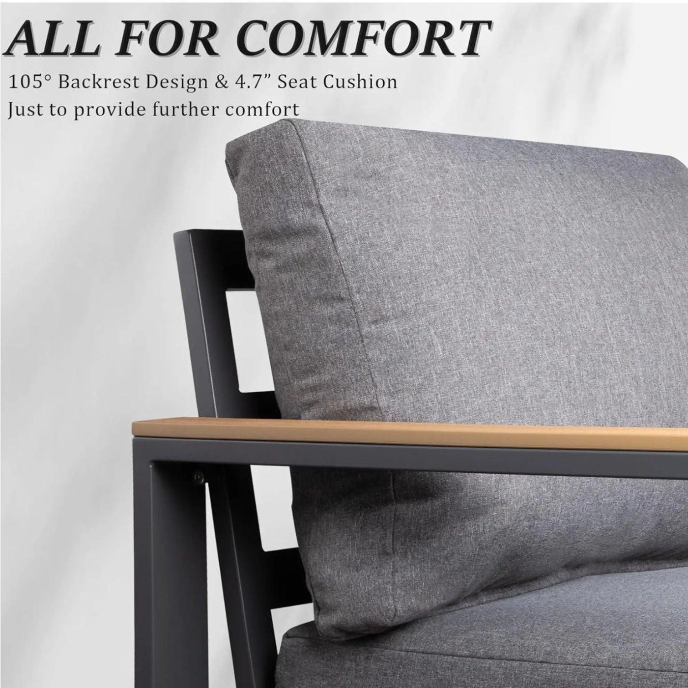 All-Weather Loveseat Sofa With Thick Cushions by HouseOfZazla