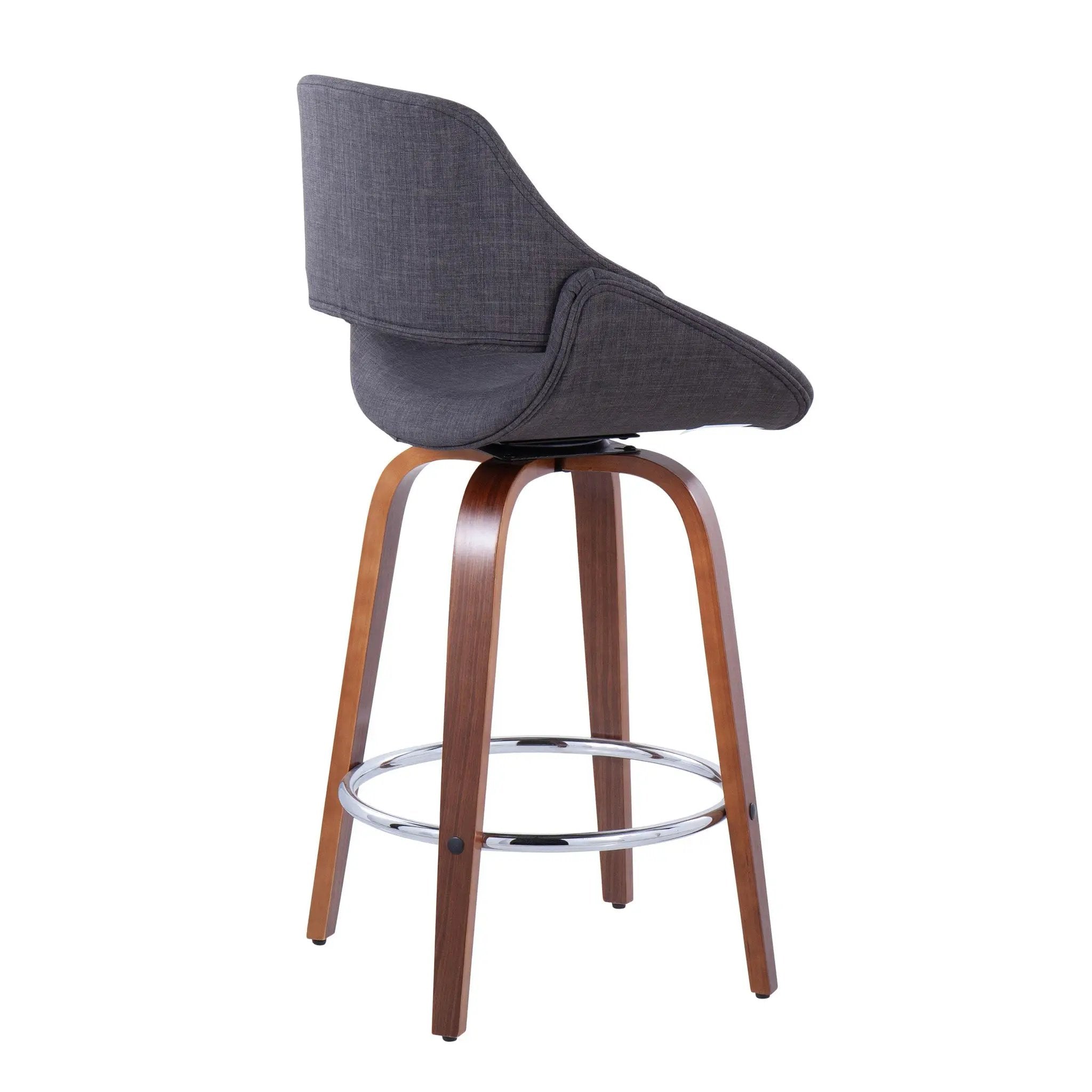 26" Mid-Century Modern Fixed-Height Counter Stool by HouseOfZazla