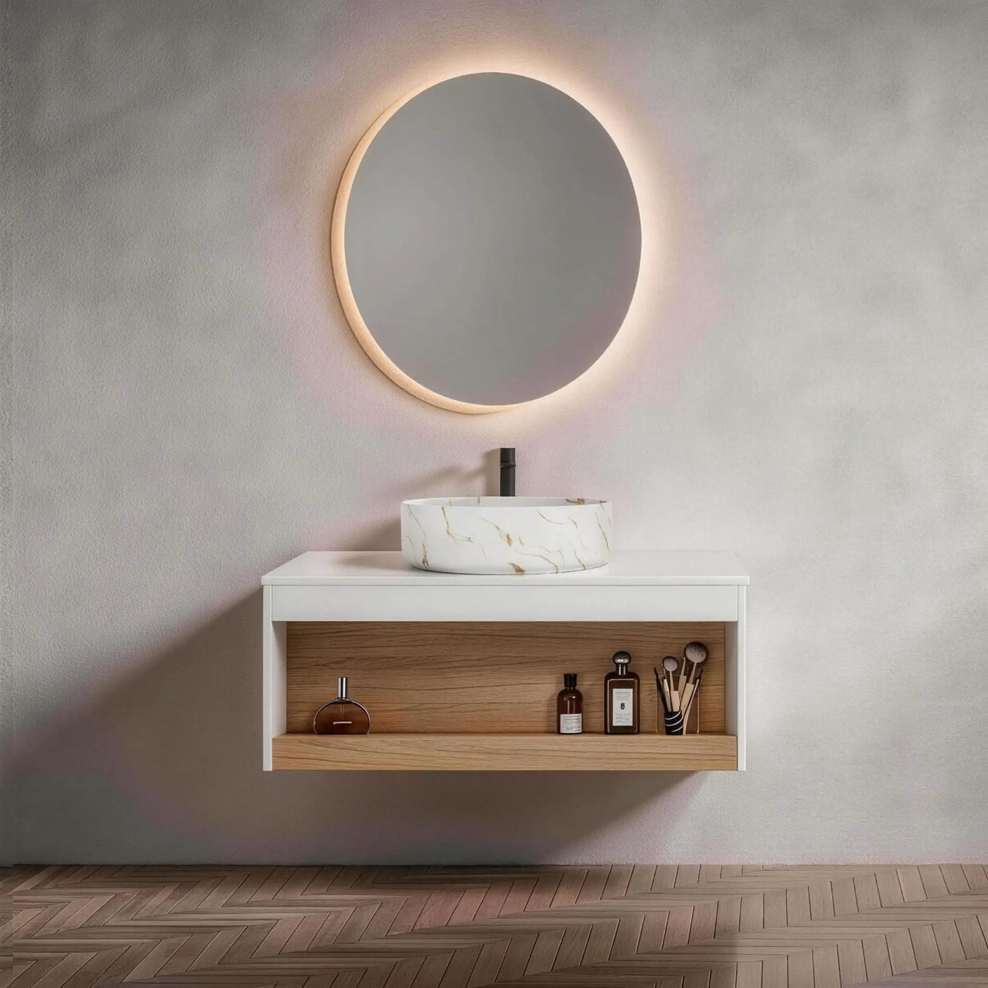 Floating Bathroom Vanity With Vessel Sink by Unique Piece Furniture