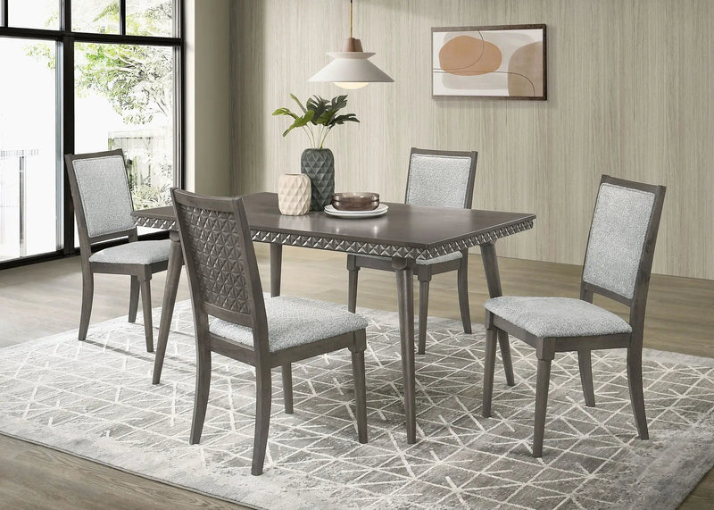 Onslow 59-inch Rectangular Wood Dining Table Dark Brown by Unique Piece Furniture